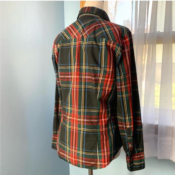 J. Crew Perfect Button Down Shirt in Stewart Plaid Size 4 - Picture 5 of 8